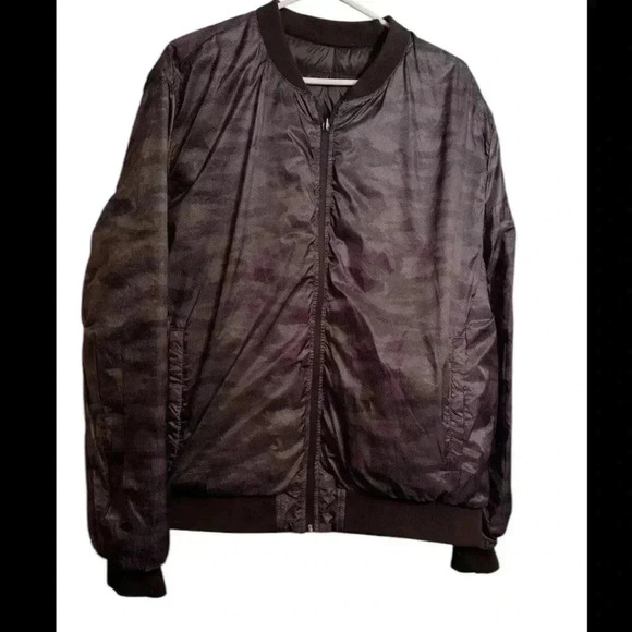 Men’s Grafton Reversable Black/Camo Quilted Puff Down Bomber Jacket, Sz XL - Picture 3 of 6